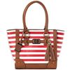 Image 1 : BD TOTE STYLE CHERRY STRIPE 17"X12"X5"