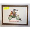 Image 1 : CROSS STITCH T FORD 1909 CAR FRAMED ART PICTURE