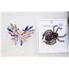 Image 1 : BUTTERFLY & CRYSTAL SPIDER BROOCHES IN A