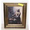 Image 1 : NICOLAES MAES LITHOGRAPH THE MILK MAID