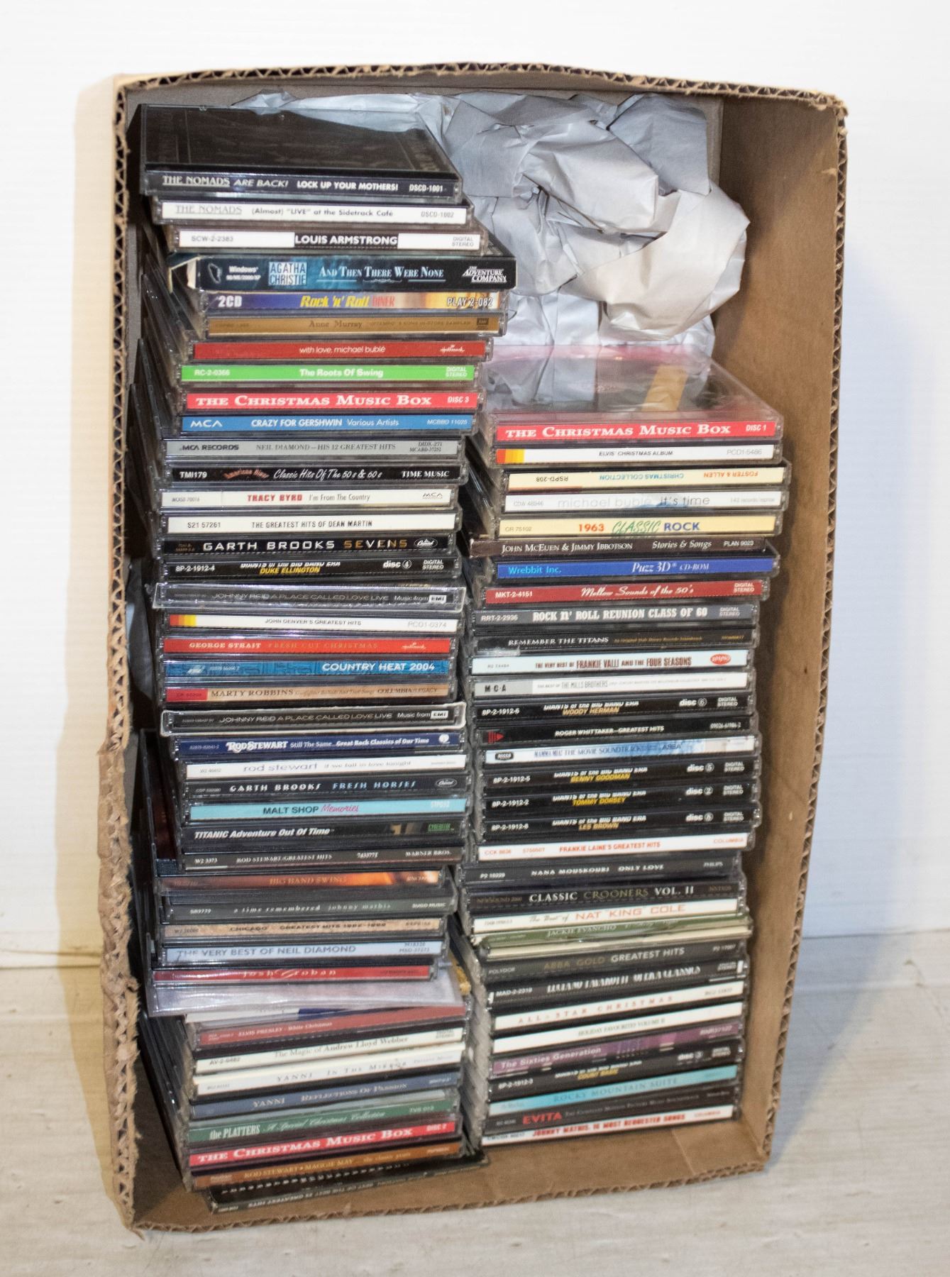 Cds Box CD'S- LARGE BOX LOT OF 76 ASSORTED - Kastner Auctions