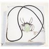 Image 1 : PREHNITE SPIDER BROOCH/NECKLACE