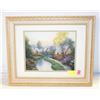 Image 1 : THOMAS KINKADE FRAMED PRINT 14" X 17"
