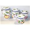 Image 1 : HAND PAINTED "TUSCANO ORCHARD" CANISTER SET (4)