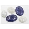 Image 1 : #144-NATURAL BLUE LAPIZ LAZULI /MOONSTONE 121.35 C