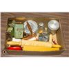 Image 1 : ANTIQUE KITCHENWARES- BOX LOT ASSORTED