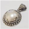 Image 1 : JP1106-1280 SILVER FRESHWATER PEARL PENDANT
