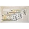 Image 2 : 3 MINT 1973 1$ NOTES CONSECUTIVE SE#'S