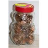 Image 1 : OLD SKIPPY JAR WITH OLD UNSEARCHED PENNIES