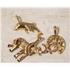 Image 1 : ESTATE GOOD LUCK, ELEPHANT & DOLPHIN PENDANTS