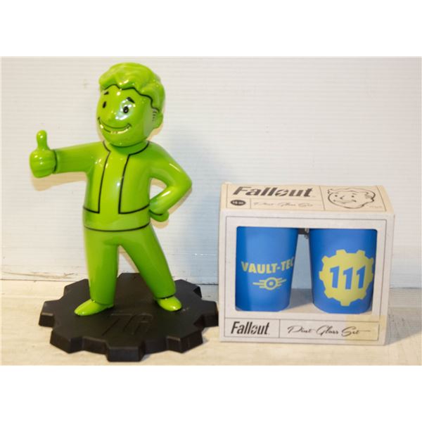 VAULT BOY DECO & FALLOUT PINT GLASSES