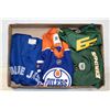 Image 1 : SIZE 4 BLUEJAYS & OILERS/YOUTH SMALL & 24 M EE