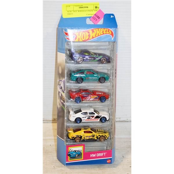 NEW  HOT WHEELS 5 PACK  HW DRIFT