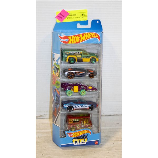 NEW 'HOT WHEELS" 5 PACK HW CITY