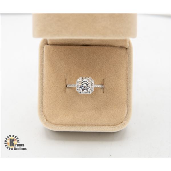 #744-GRA CERTIFIED MOISSANITE VVS D 1.00 CARAT