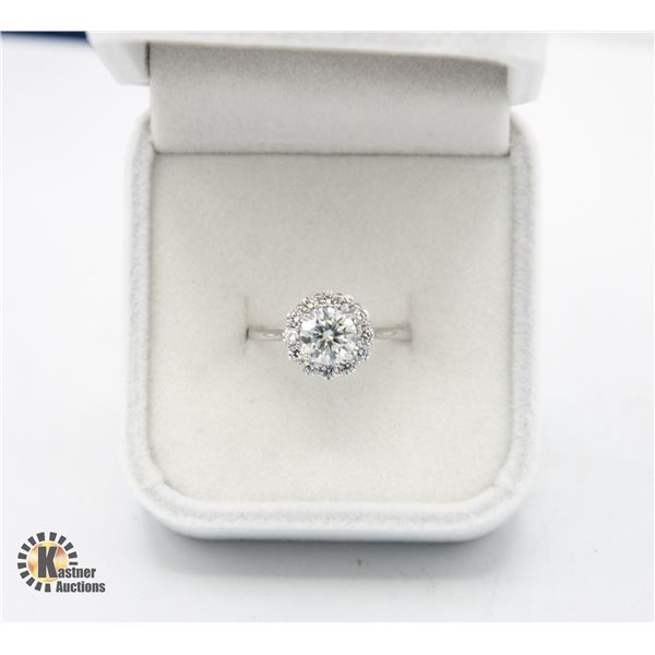 #745-GRA CERTIFIED MOISSANITE VVS D 1.00 CARAT