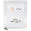 Image 3 : #749-GRA CERTIFIED 1.00 CARAT MOISSANITE VVS D SET