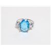 Image 1 : NEW SIZE 7 BLUE ZIRCON RING