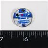 Image 1 : NEW SILVER TONE STAR WARS THEME R2D2 LAPEL PIN