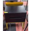 NEWLY ASSEMBLED BEDSIDE TABLE WITH 2 SETS OF