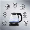 Image 1 : NEW ELITE GOURMET GLASS CORDLESS ELECTRIC KETTLE