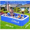 Image 2 : NEW OPEN BOX ELEFANA INFLATABLE POOL SET WITH PUMP