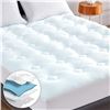 Image 1 : NEW HANSLEEP GEL MEMORY FOAM MATTRESS TOPPER COVER