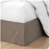 Image 1 : NEW BARE KING PREMIUM BED SKIRT - TAUPE