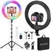 Image 1 : NEW AURIANI 18 INCH RING LIGHT KIT