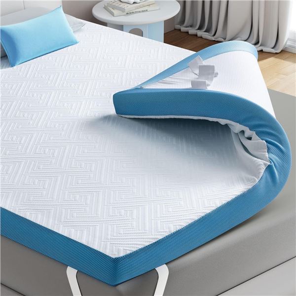 NEW BEDSTORY 2 INCH GEL MEMORY FOAM KING SIZE