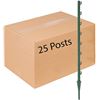 Image 1 : NEW 25 PACK GREEN GARDEN FENCE POSTS