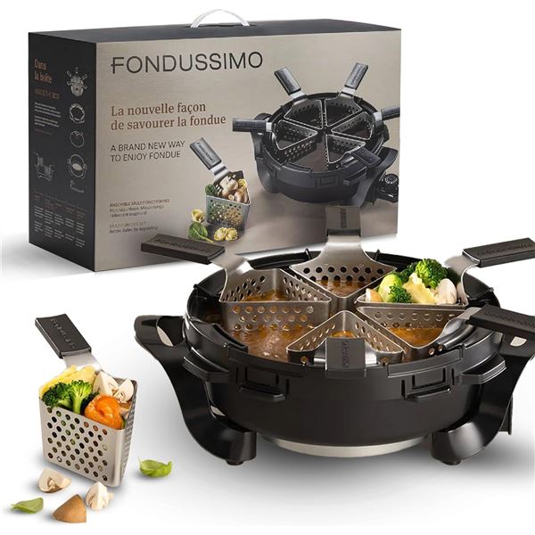 NEW FONDUSSIMO ULTIMATE ELECTRIC FONDUE SET