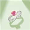 Image 1 : 1 CT GRA CERTIFIED PINK MOISSANITE 925 ST SILVER