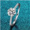 Image 2 : 1 CT GRA CERTIFIED MOISSANITE 925 ST. SILVER