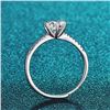 Image 3 : 1 CT GRA CERTIFIED MOISSANITE 925 ST. SILVER