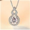 Image 3 : 1 CT GRA CERTIFIED MOISSANITE 925 SILVER NECKLACE