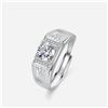 Image 1 : 1 CT GRA CERTIFIED MENS MOISSANITE 925 SILVER