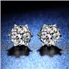 Image 4 : 1 CT GRA CERTIFIED MOISSANITE 925 SILVER EARRINGS