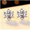 Image 1 : 1 CT GRA CERTIFIED MOISSANITE 925 SILVER EARRINGS