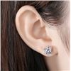 Image 4 : 1 CT GRA CERTIFIED MOISSANITE 925 SILVER EARRINGS