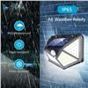 Image 9 : 100 LED WATERPROOF WALL SENSOR LAMP SOLAR CHARGING