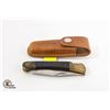 Image 1 : ROSTREI POCKET KNIFE WITH LEATHER CASE