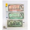 Image 1 : 1937- $1- 1967-$1- 1954 $1 BANK NOTES