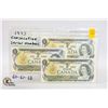 Image 1 : 3 CONSECUTIVE SE#'S $1 BANK NOTES