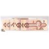 Image 1 : 10 1986 TWO DOLLAR BILLS $2 UNCIRCULATED