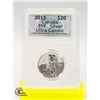Image 1 : CANADA 2013 $20 .999 PURE SILVER ULTRA CAMEO