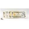 10 1973 ONE DOLLAR BILLS 10 X $1'S UNCIRCULATED