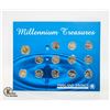 MILLENNIUM TREASURES SET 12X25-CENT 1X $2