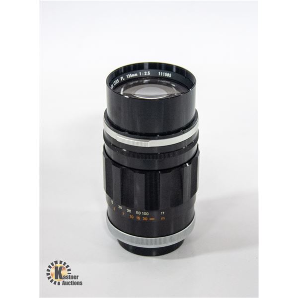 CANON 135MM LF LENS 1:25, MADE IN JAPAN