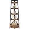 NEW SEVENTABLE 5-TIER CORNER SHELF WITH DRAWER